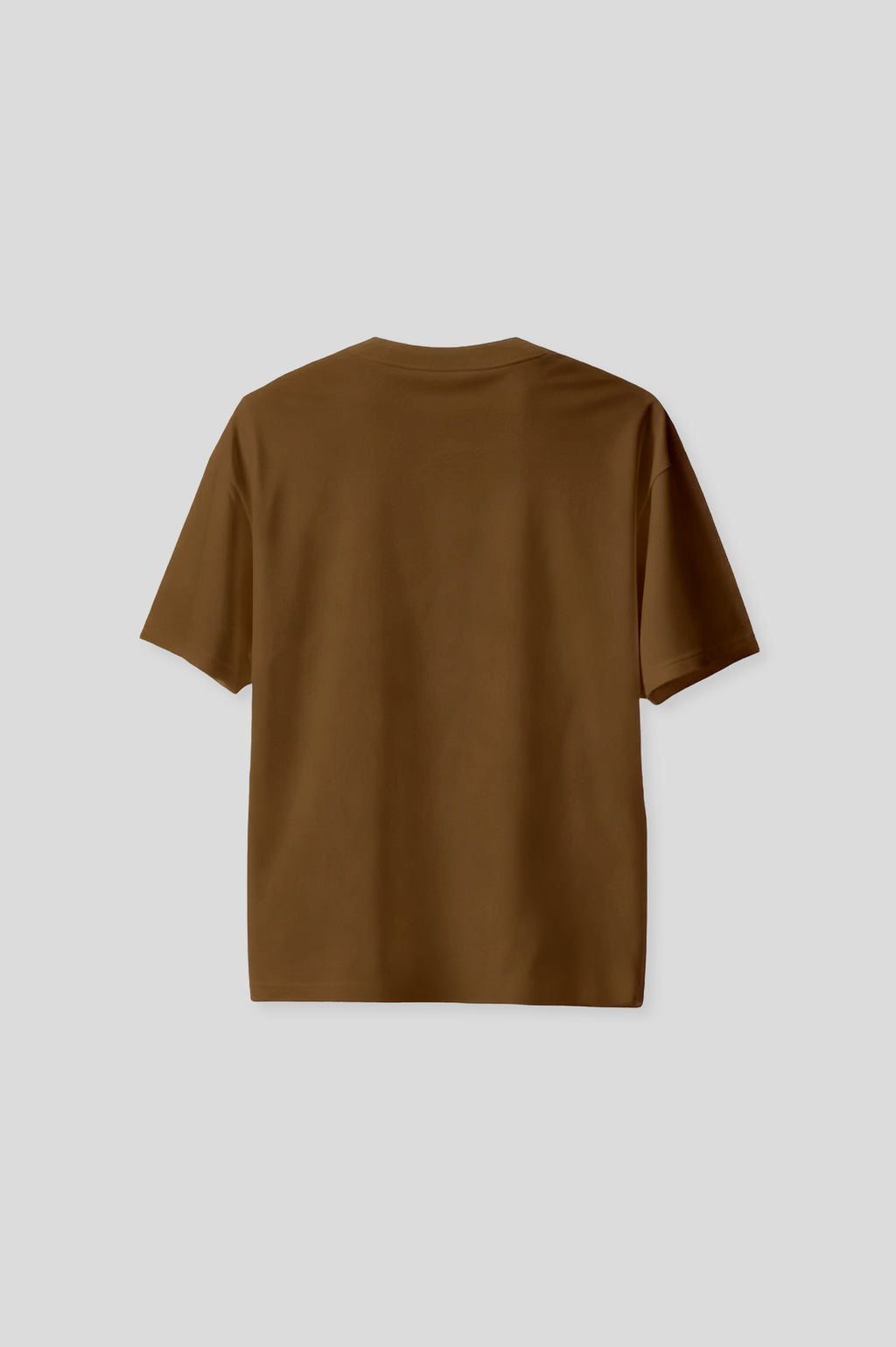 OVERSIZED FIT BROWN T-SHIRT