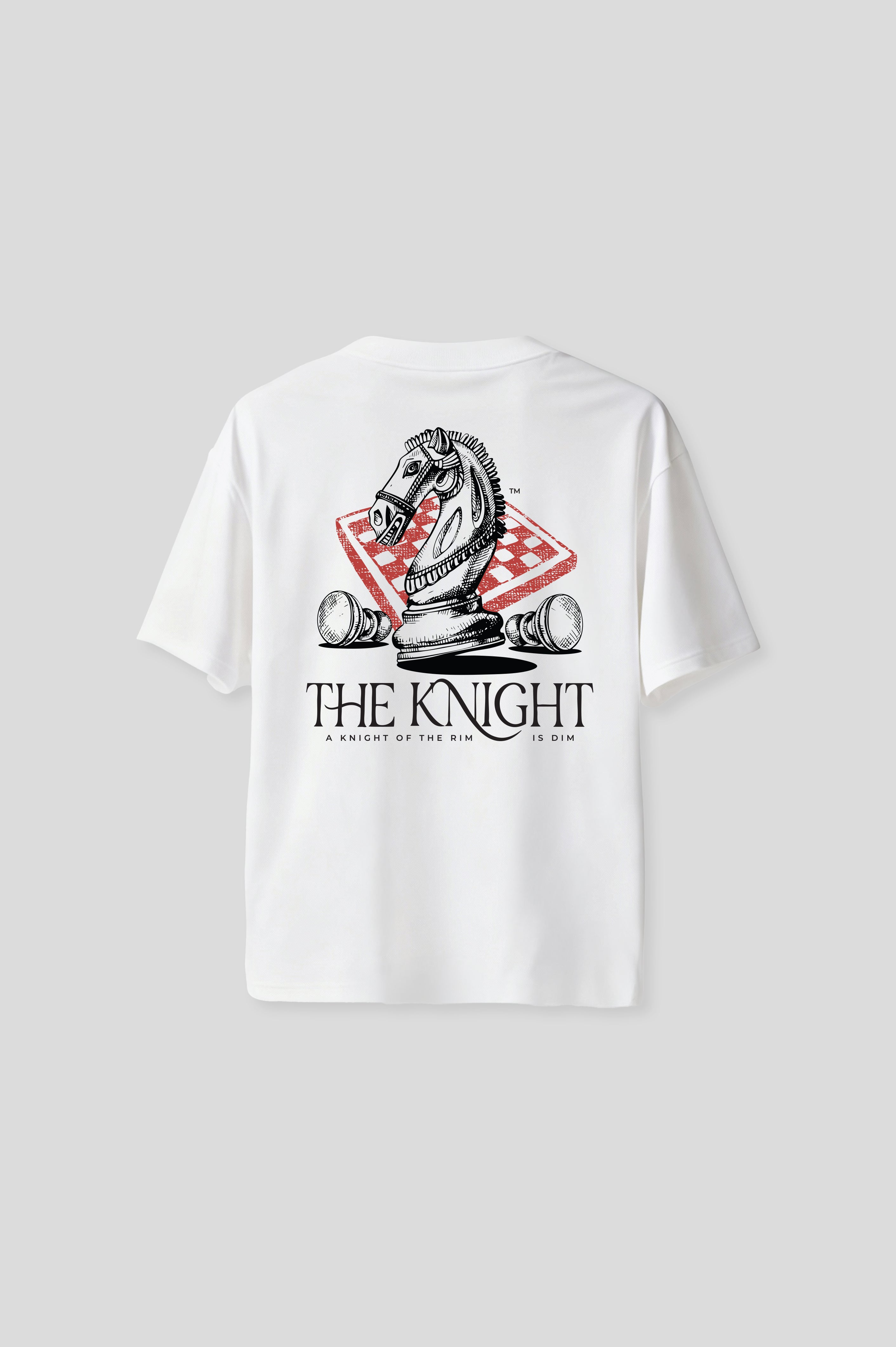 OVERSIZED CHESS WHITE T-SHIRT