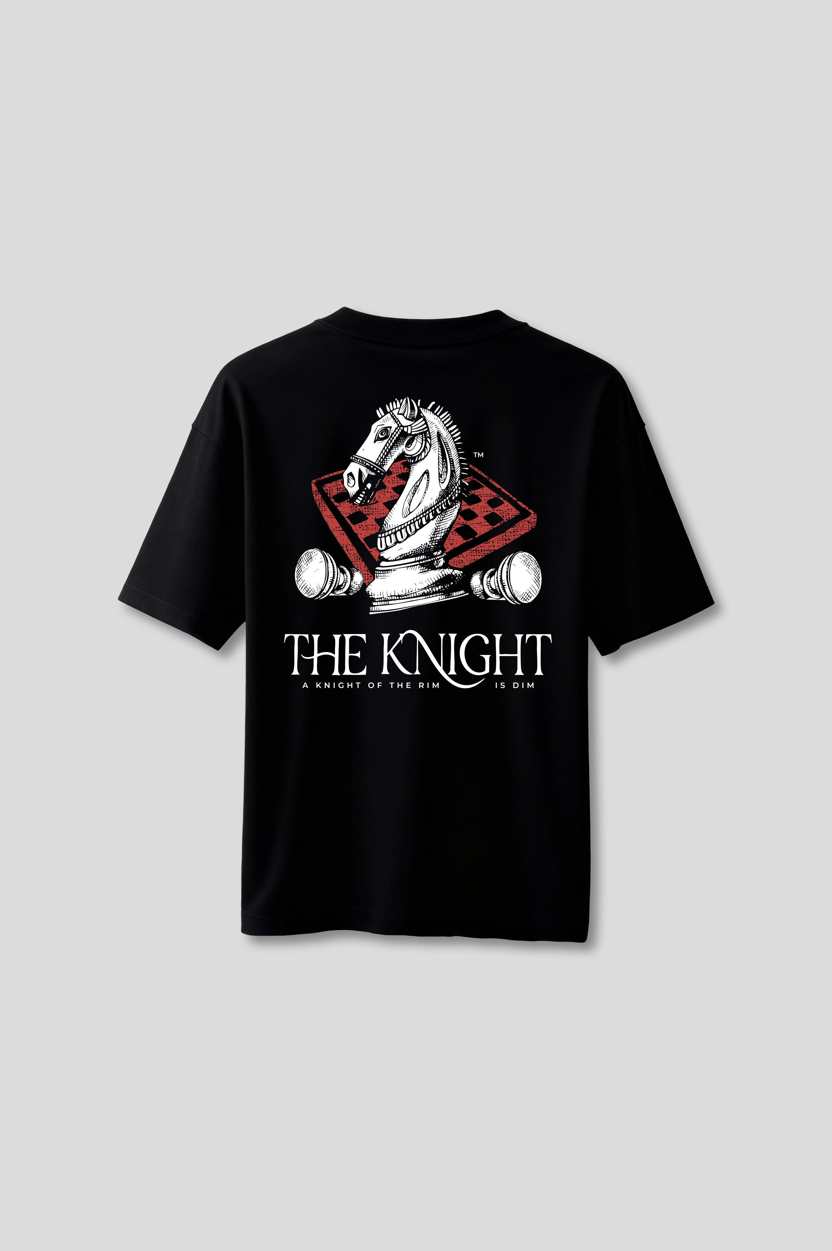 OVERSIZED CHESS BLACK T-SHIRT