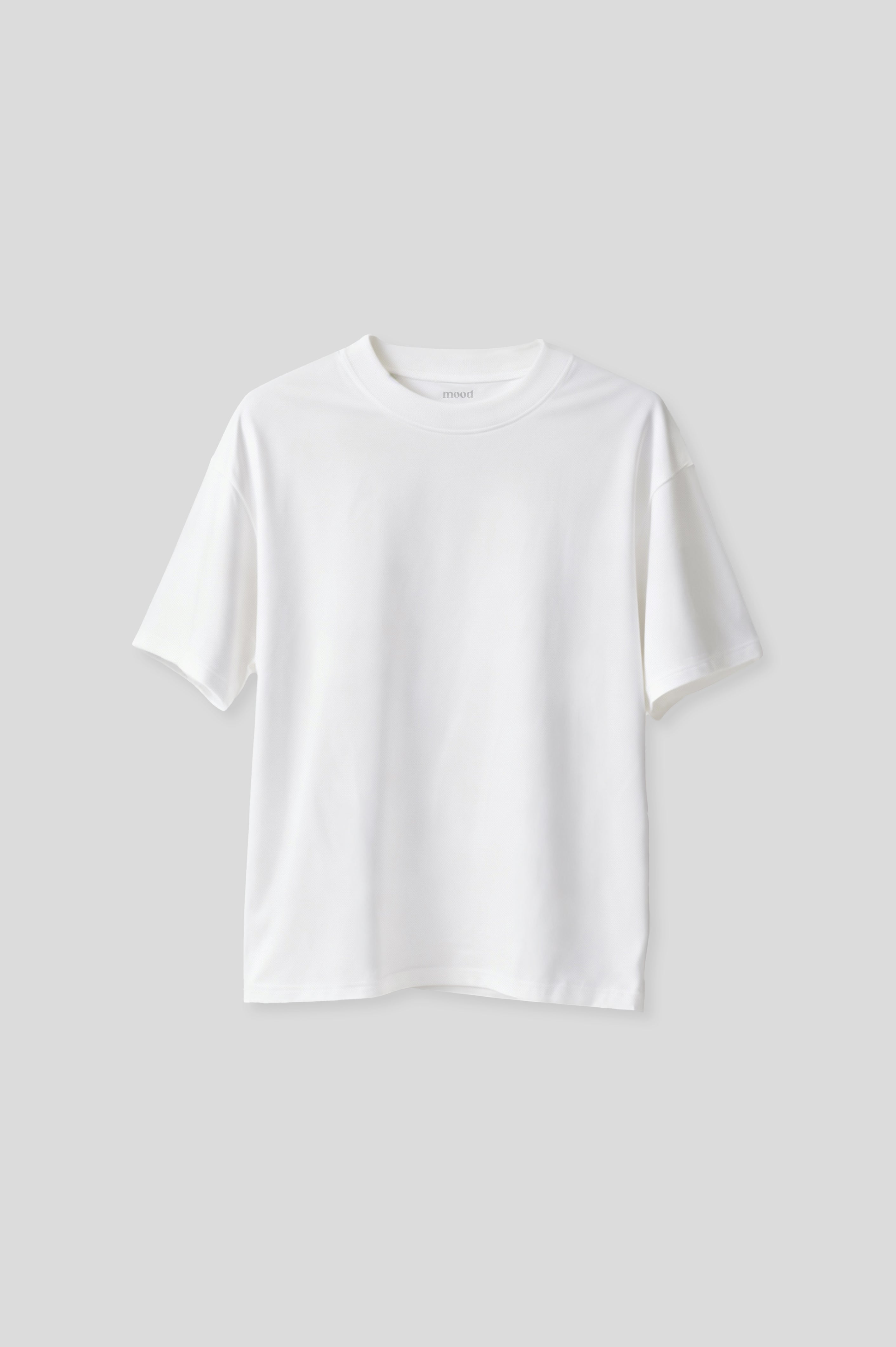 WHITE PLAIN OVERSIZED T-SHIRT