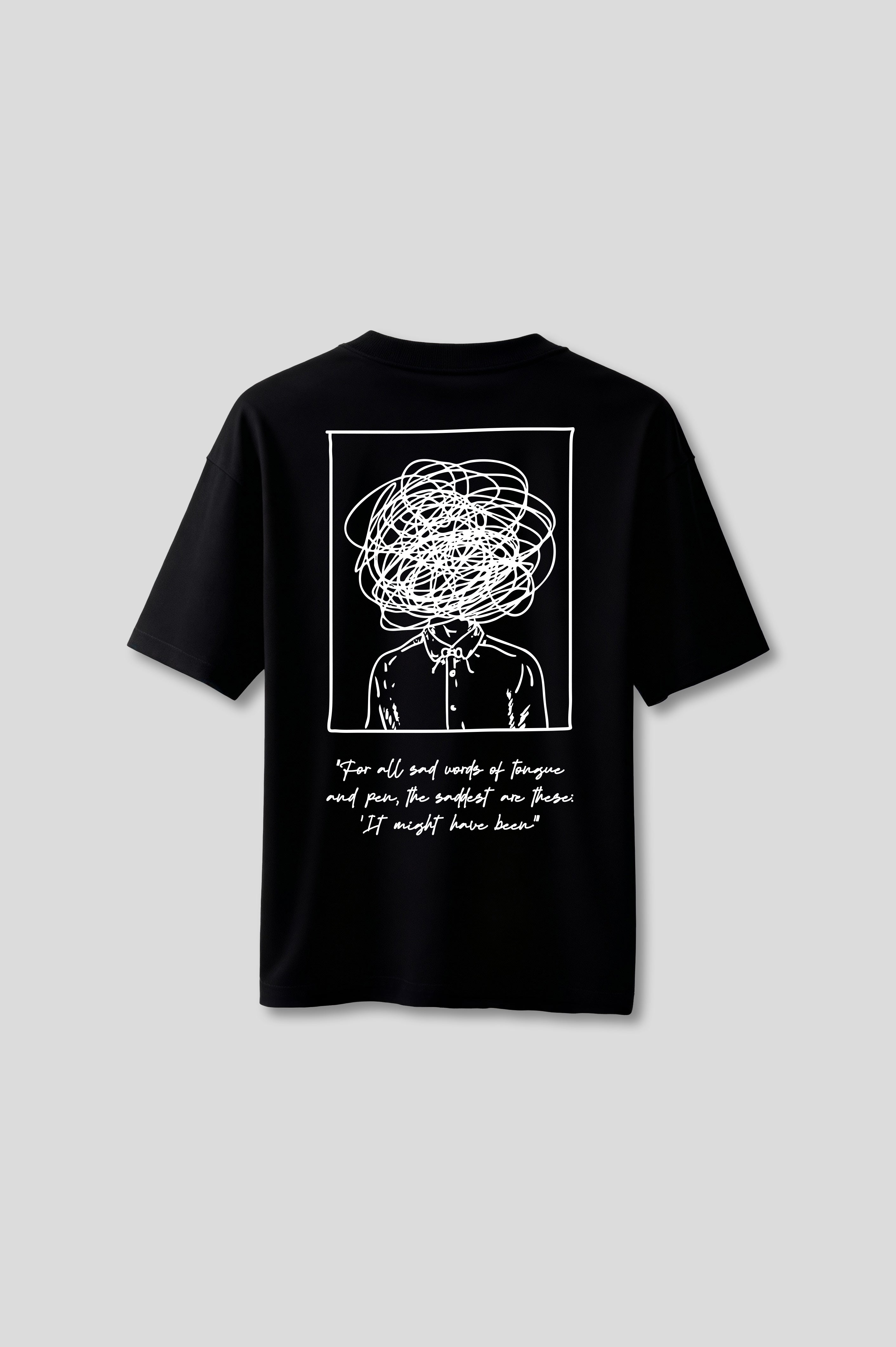 OVERSIZED I'M OK BLACK T-SHIRT