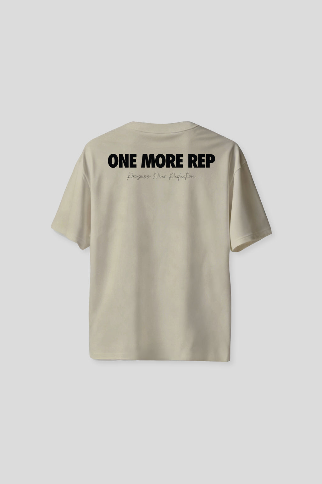 OVERSIZED GYM BEIGE T-SHIRT