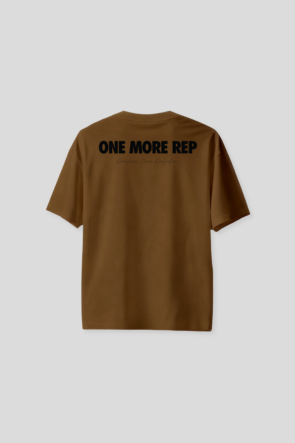 OVERSIZED GYM BROWN T-SHIRT