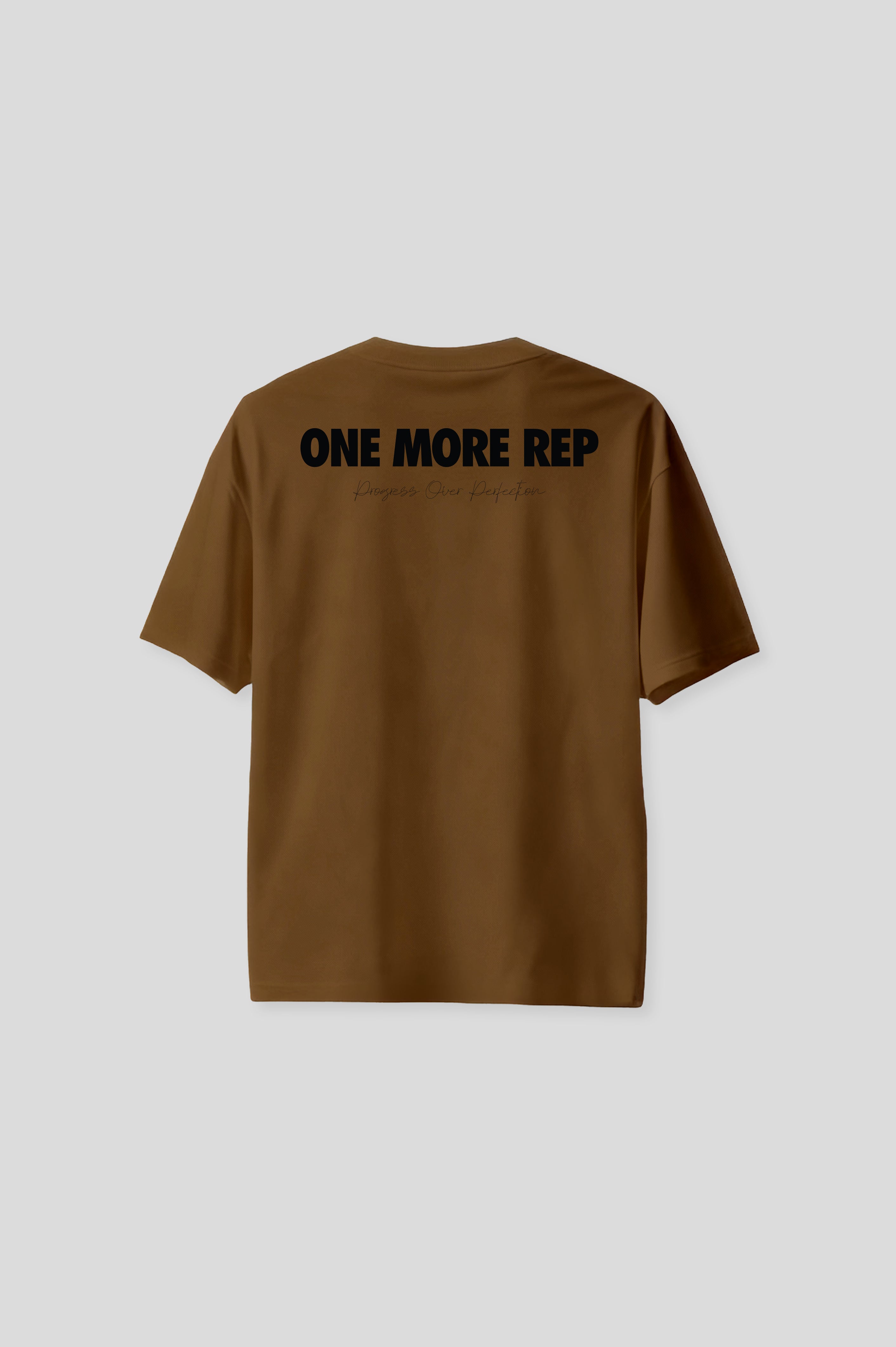 OVERSIZED GYM BROWN T-SHIRT