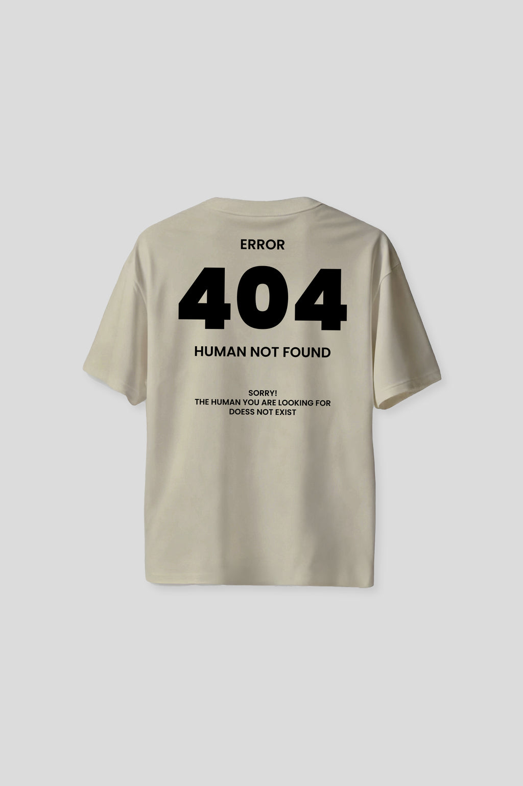 OVERSIZED MALBORO BEIGE T-SHIRT