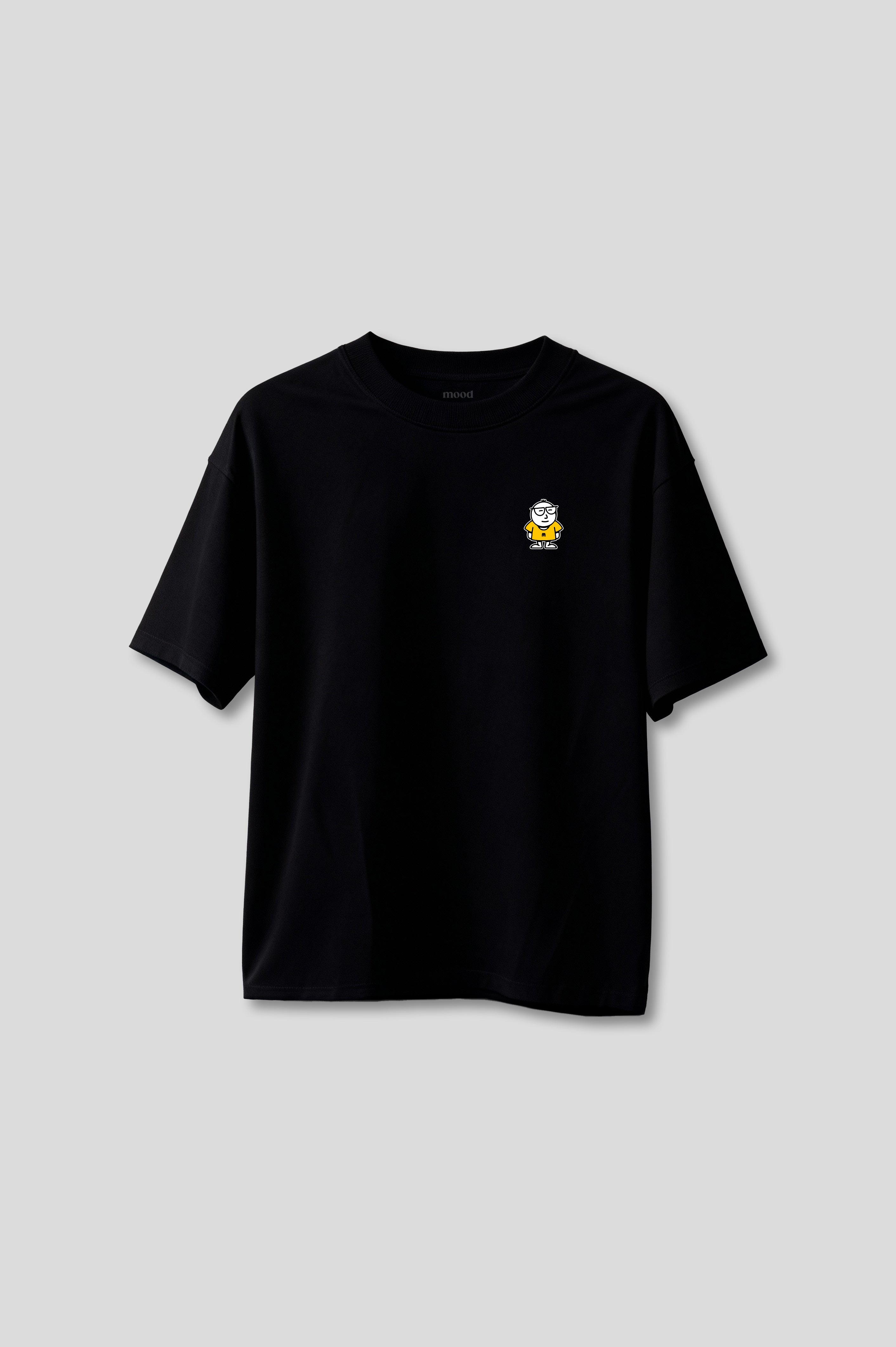 OVERSIZED MOD BLACK T-SHIRT