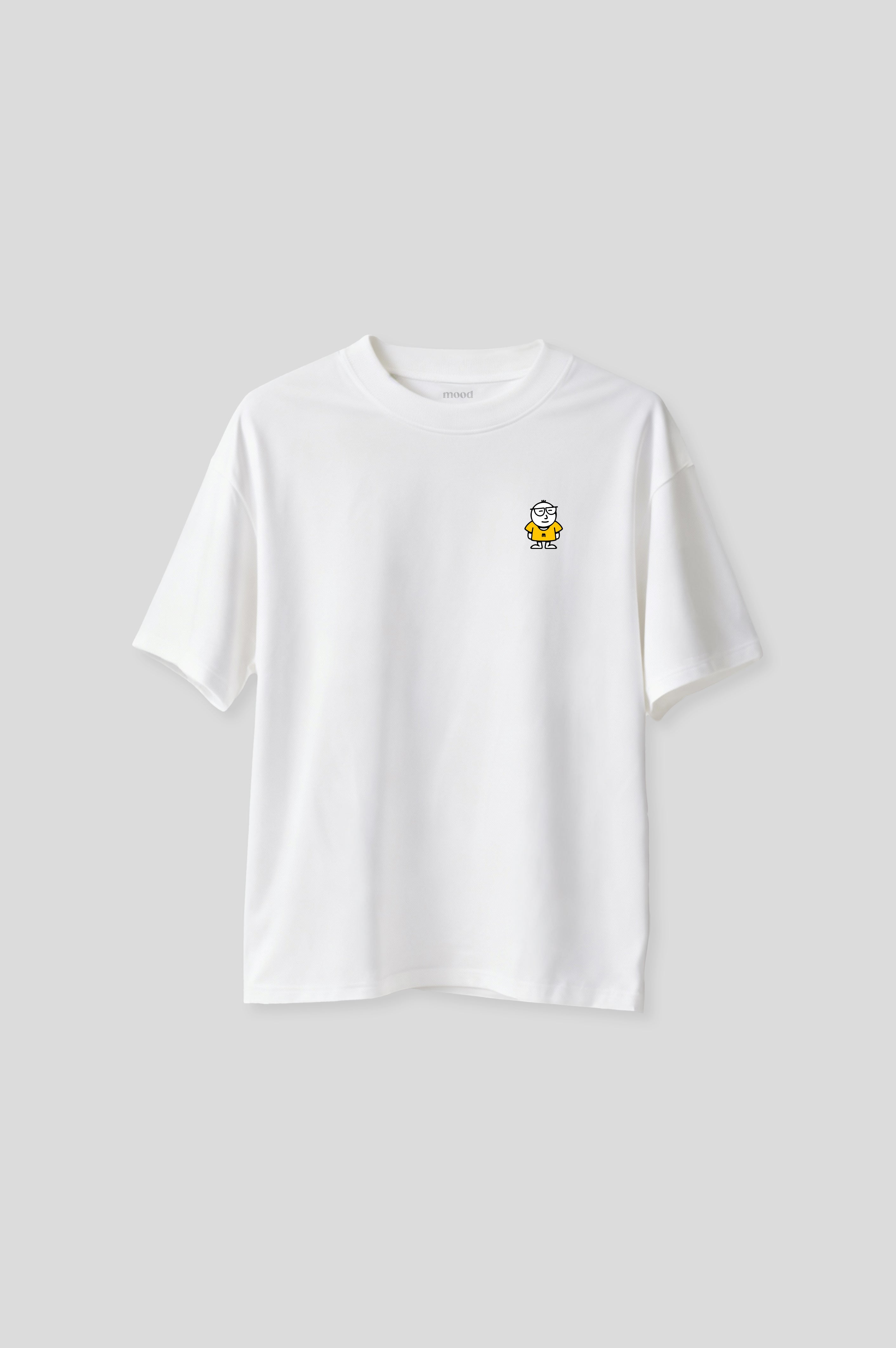 OVERSIZED MOD WHITE T-SHIRT