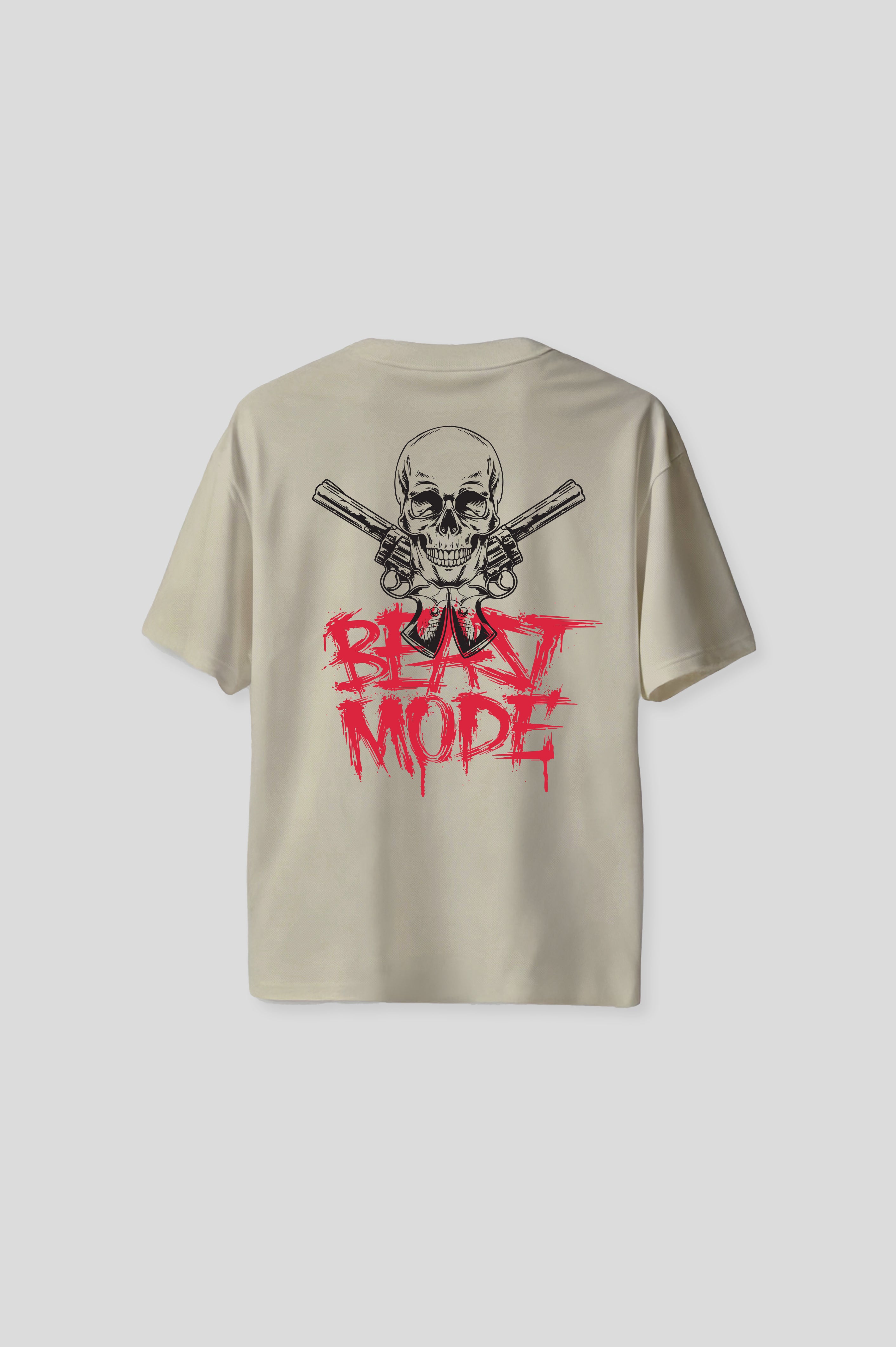 OVERSIZED RAGE BEIGE T-SHIRT