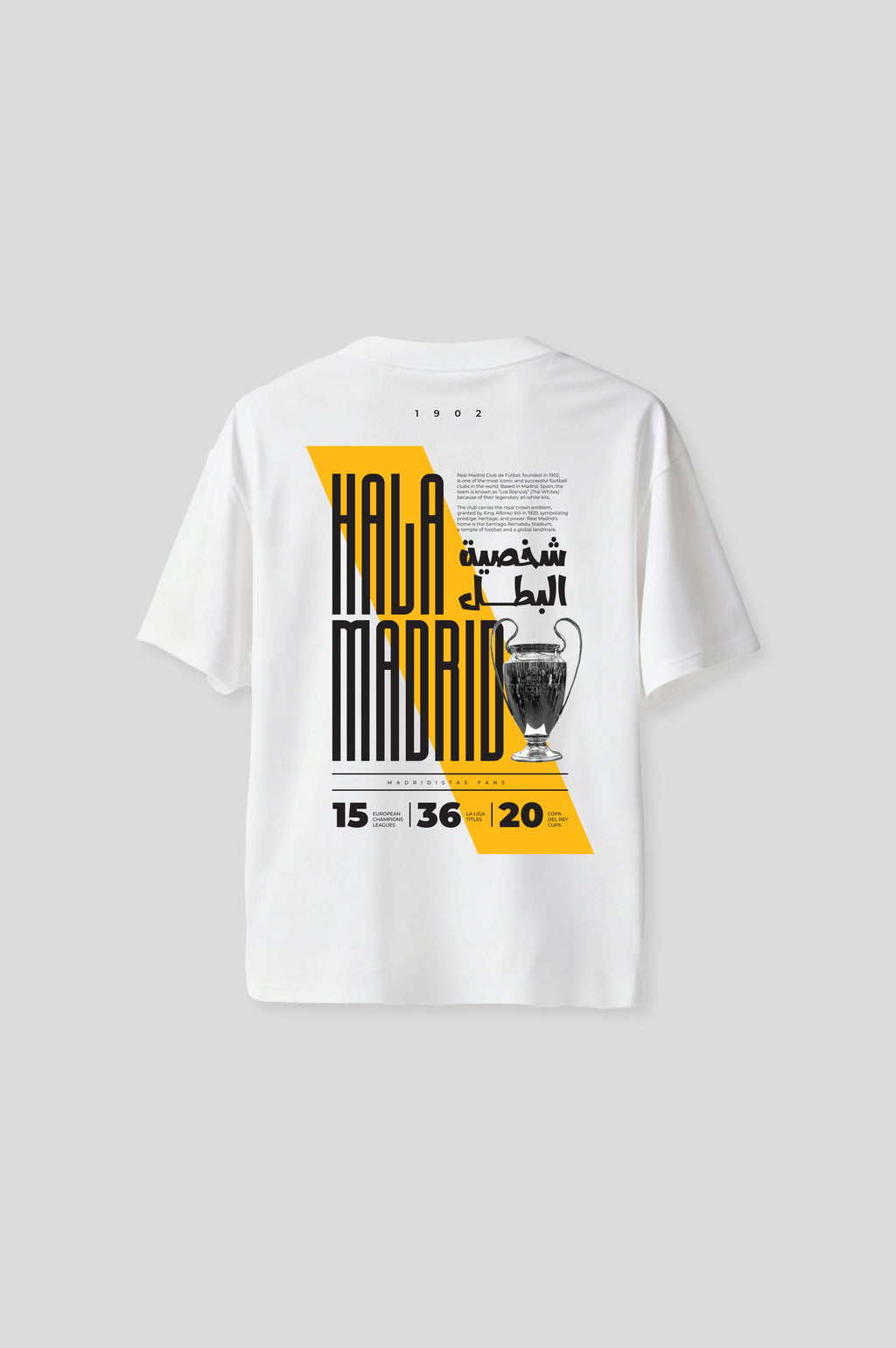 OVERSIZED REAL MADRID WHITE T-SHIRT
