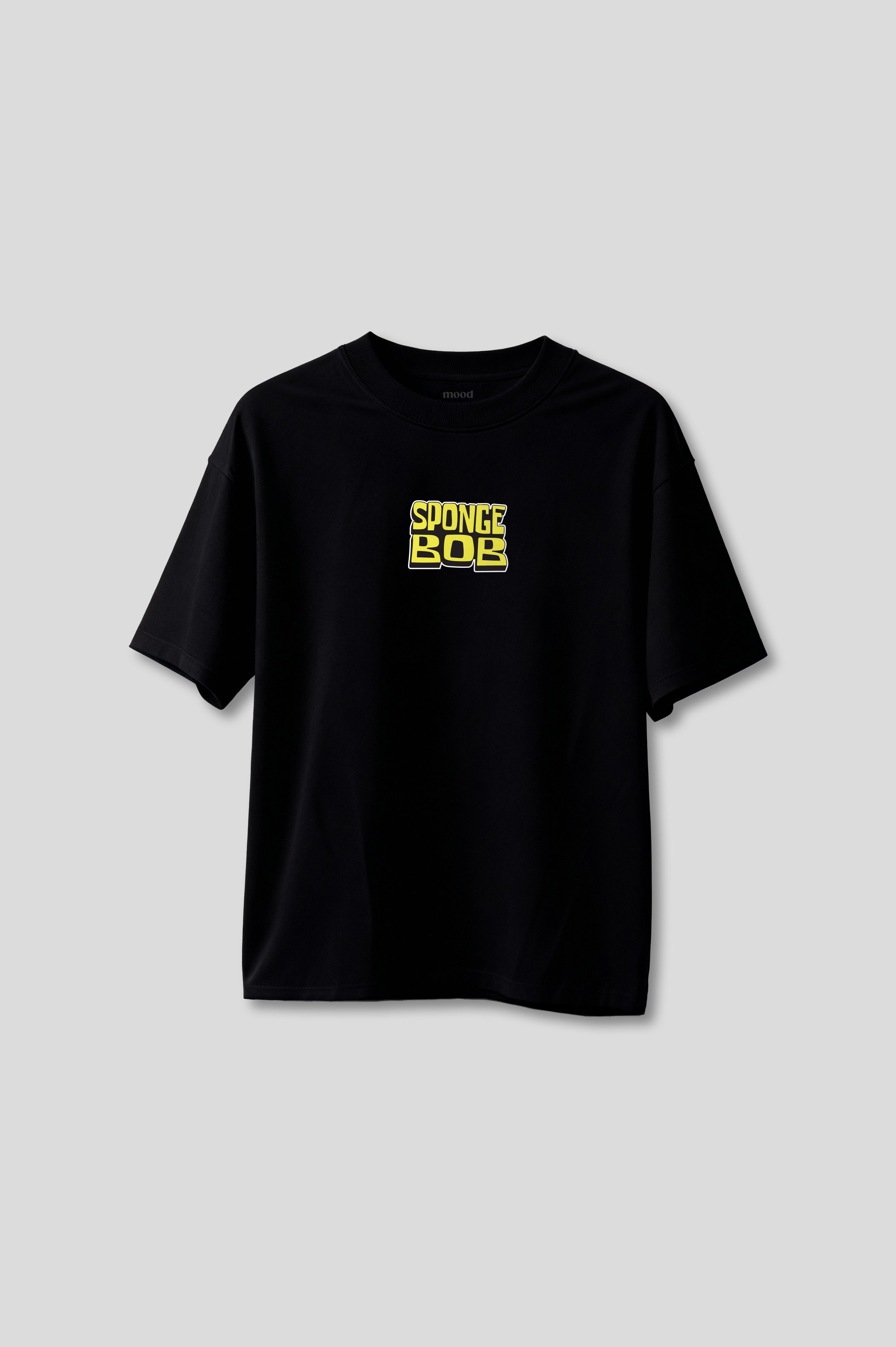 OVERSIZED SPONGEBOB BLACK T-SHIRT