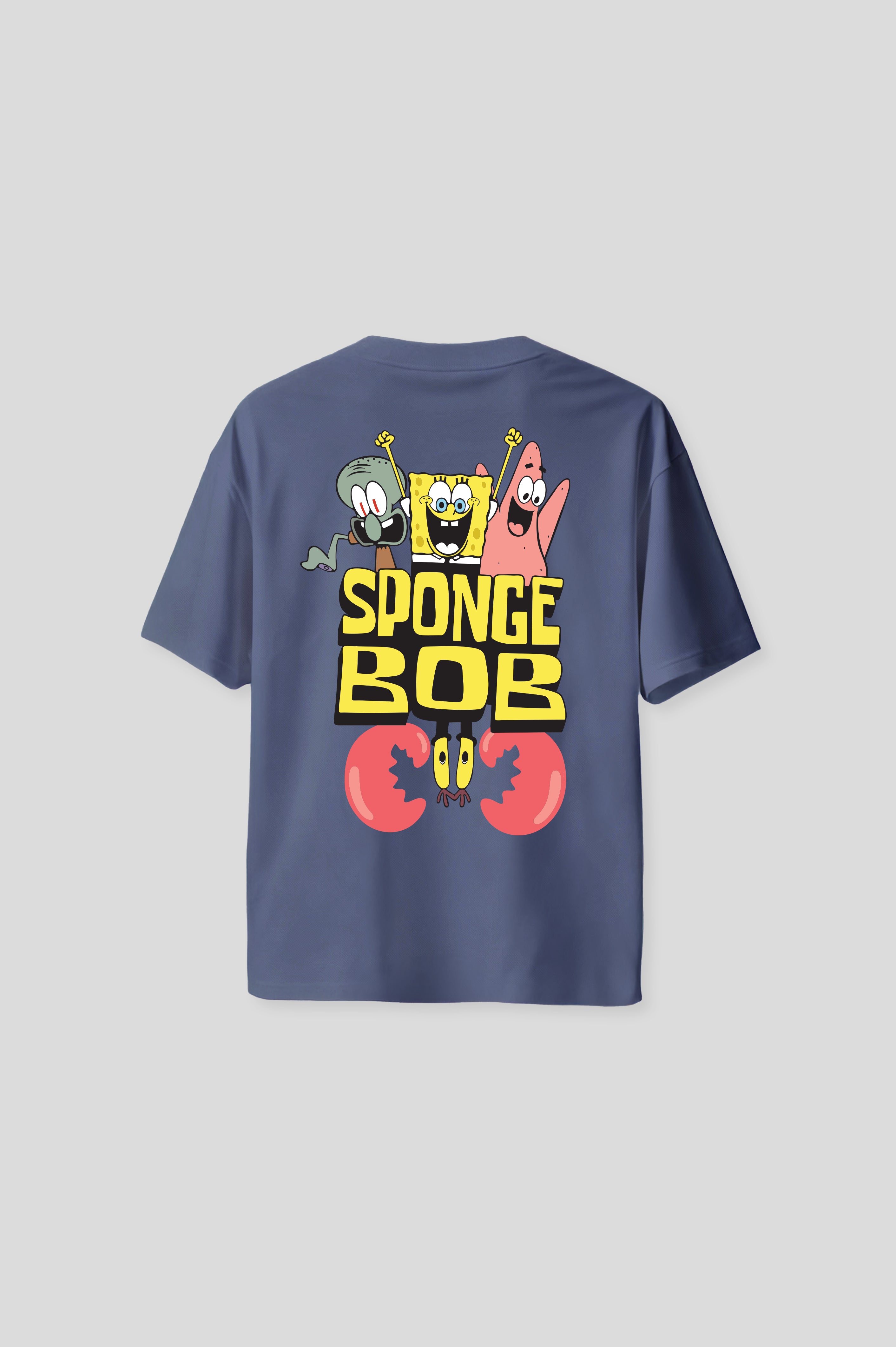 OVERSIZED SPONGEBOB GRAY T-SHIRT