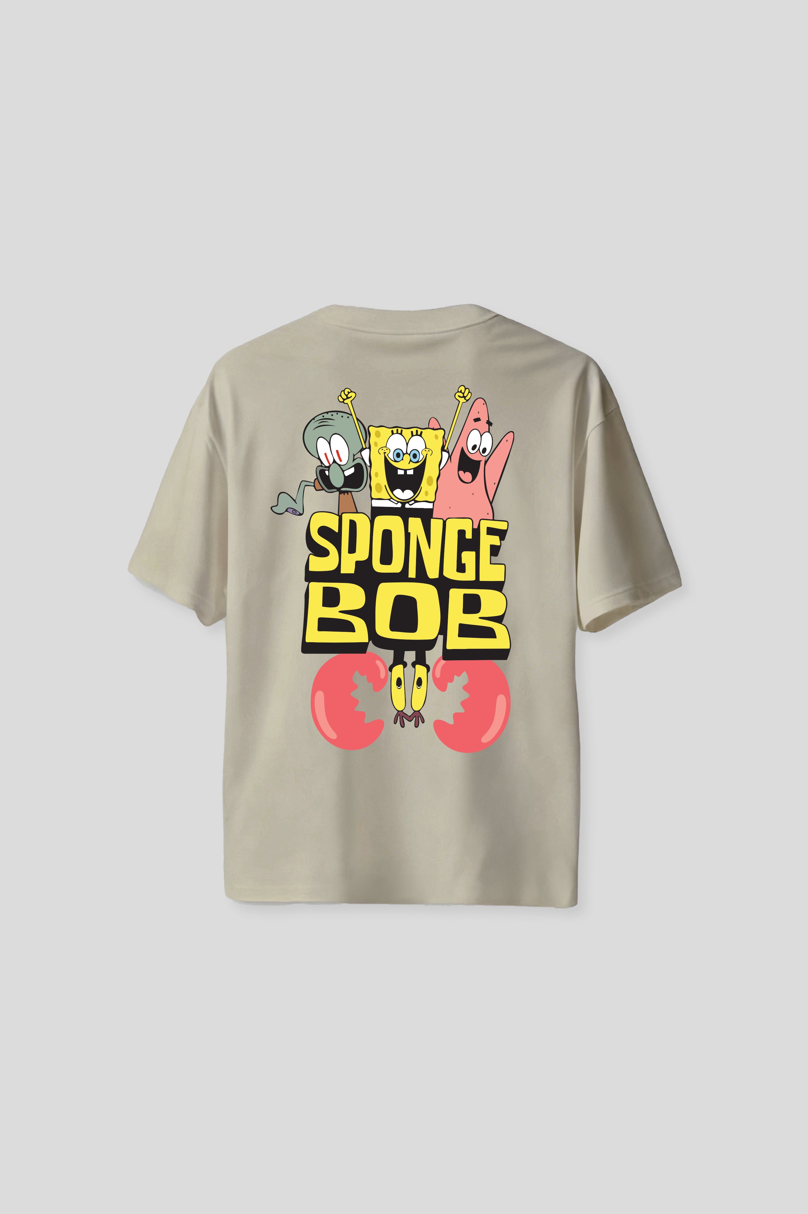 OVERSIZED SPONGEBOB BEIGE T-SHIRT