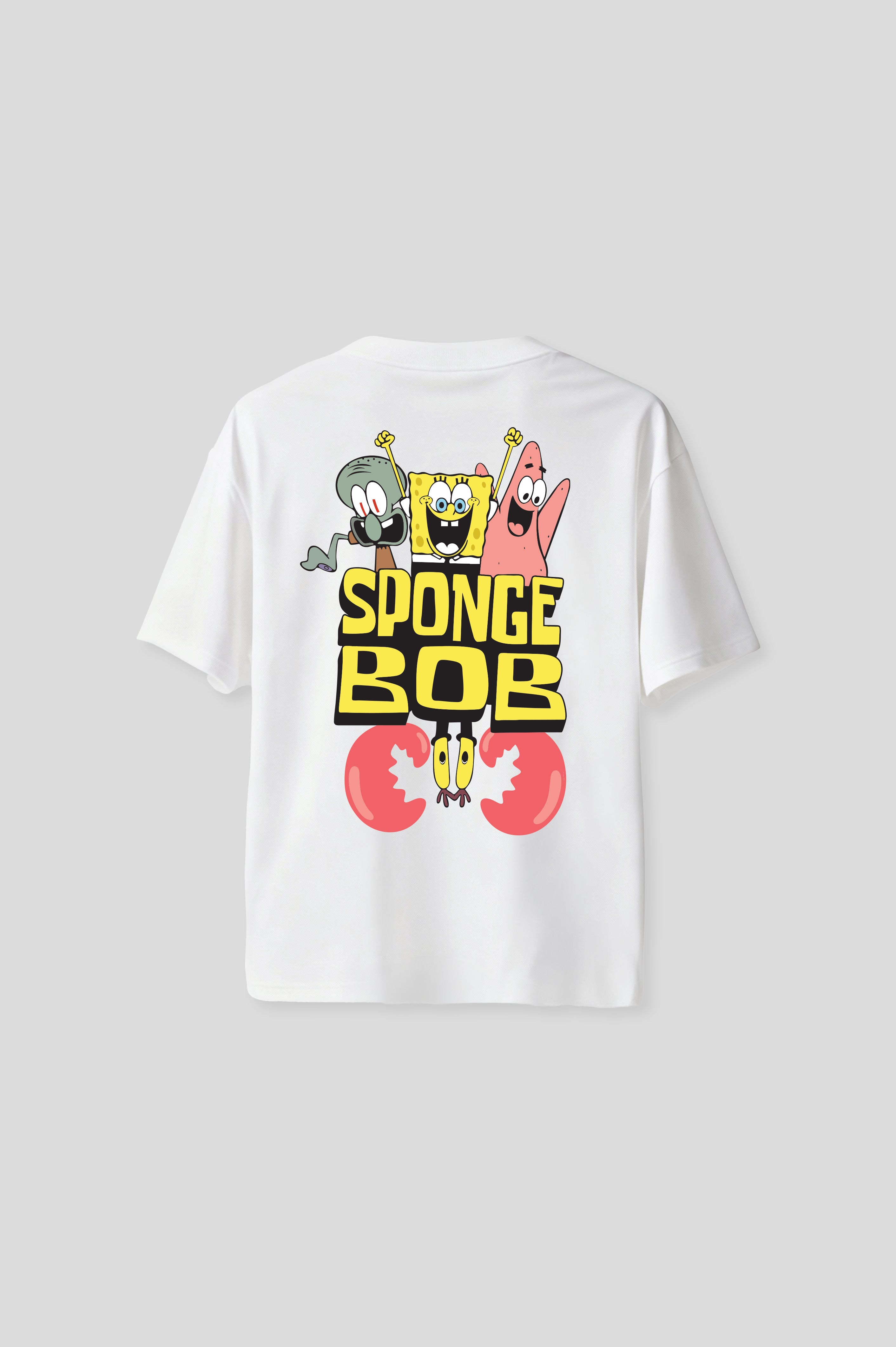 OVERSIZED SPONGEBOB WHITE T-SHIRT