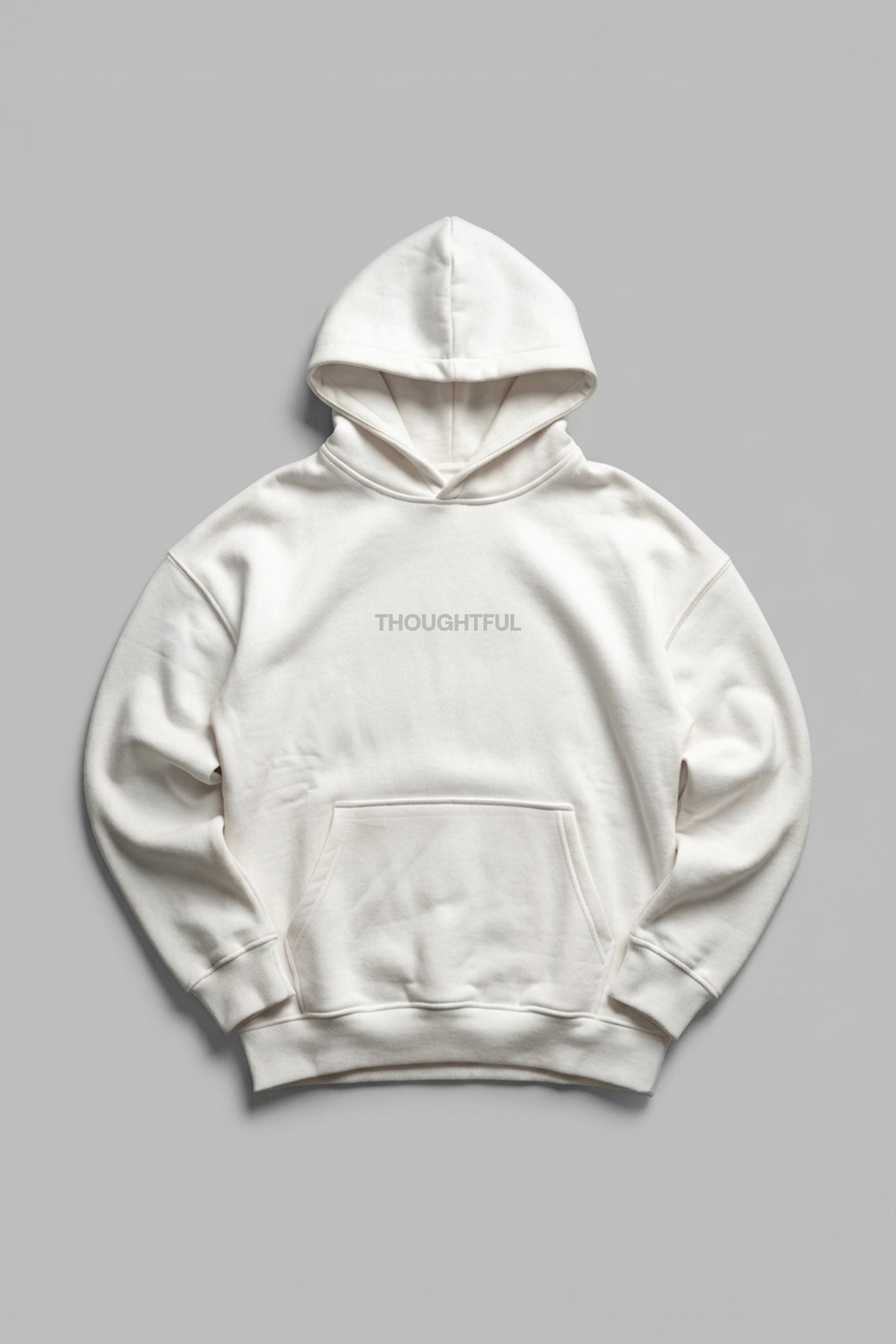 THOUGHTFUL PRINT HOODIE